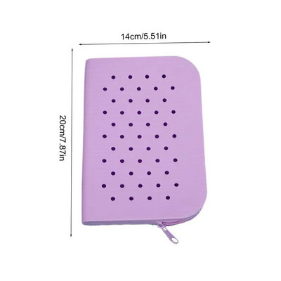 Τρύπες Μαλακή μολυβοθήκη σιλικόνης Σχολικό φερμουάρ στυλό μεγάλης χωρητικότητας χαρτικά τσάντα αποθήκευσης μακιγιάζ Organizer Παιδικό δώρο