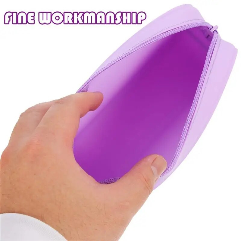 Zīmuļu futrālis Krāsains silikona zīmuļu organizators Estētisks viegls pildspalvu maisiņš Pārnēsājams pildspalvu maisiņš Pencil Bag Kancelejas preces Students