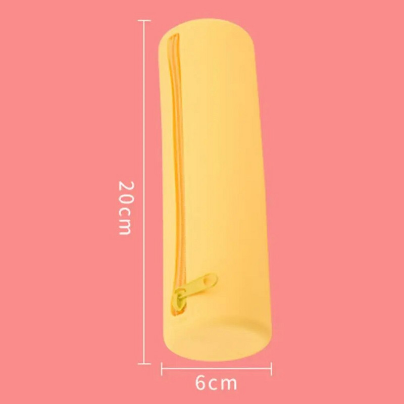 Θήκη μολυβιού Φορητή τσάντα αποθήκευσης σιλικόνης στυλό τζελ Σχολική θήκη μολυβιών Organizer χαρτικής θήκης για φοιτητές