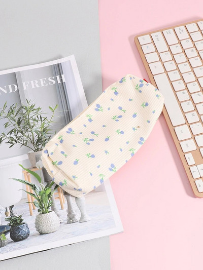 1 gab Mazs ziedu zīmuļu futrālis Jauki, svaigi un pārnēsājami skolas piederumi