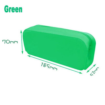 Veekindel pehme silikoonist pliiatsiümbris tõmblukk suure mahutavusega kontorikooli õpilaste lastepliiats kirjatarvete meigihoiukoti korraldaja