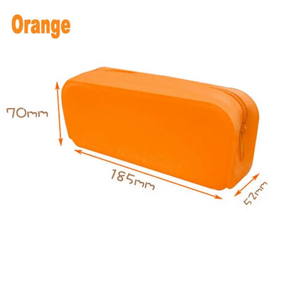 Veekindel pehme silikoonist pliiatsiümbris tõmblukk suure mahutavusega kontorikooli õpilaste lastepliiats kirjatarvete meigihoiukoti korraldaja