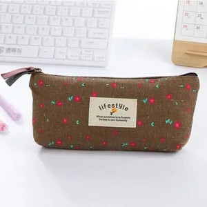 1 gab Kawaii zīmuļu futrālis ziedu audekls dāvanu Estuches skolas zīmuļu kastīte zīmuļu soma zīmuļu soma Skolas piederumi kancelejas preces