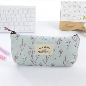 1 gab Kawaii zīmuļu futrālis ziedu audekls dāvanu Estuches skolas zīmuļu kastīte zīmuļu soma zīmuļu soma Skolas piederumi kancelejas preces