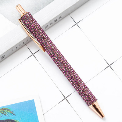 1-osaline pastapliiats Luksuslik Rhinestone`ist armas pulmakas Rose Gold Metallist kirjatarbed koolitarbed, kvaliteetsed pastakad