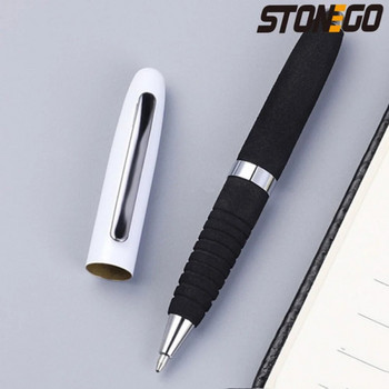 STONEGO Fashion Wallet Pen Short Paragraph Gift Travel Pocket Pen Mini Pocket Short Clip Metal RollerBall Pen Travel Pocket Pen Химикалка