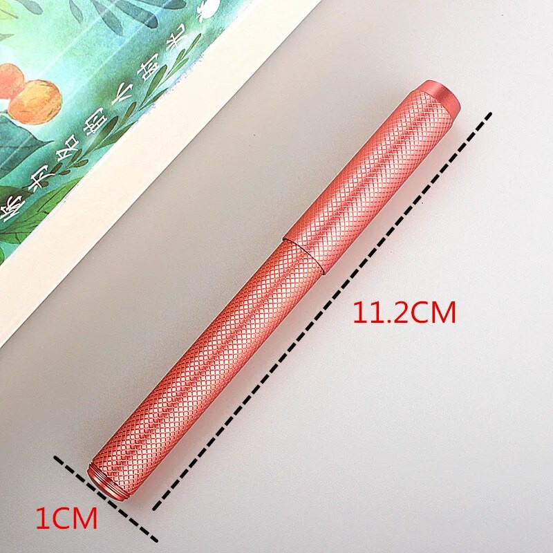 Augstas kvalitātes mazs, saliekts 0,6 mm uzgalis strūklaku pildspalva biznesam pieaugušajiem, bērniem, skola, pārnēsājama, melna tinte, dzimšanas dienas dāvanu rakstāmpiederumi