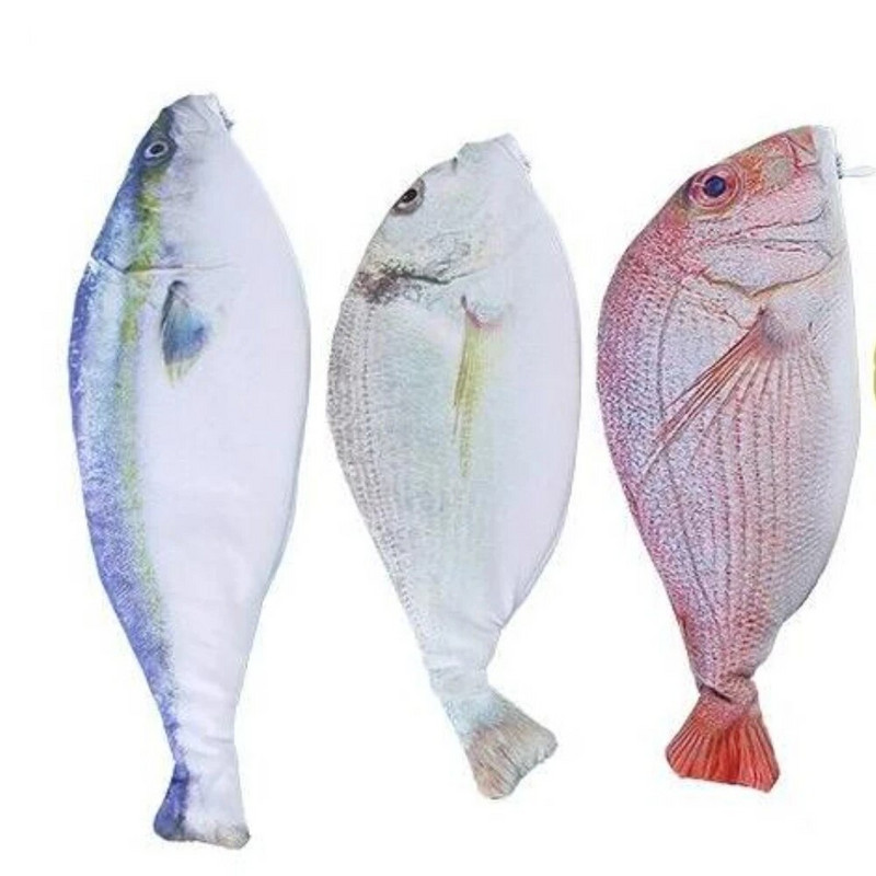 Creative Fish Penālis Lielas ietilpības zīmuļi Soma Smieklīgi skolas zīmuļu futrāļi Kancelejas piederumi Kawaii zīmuļu futrālis