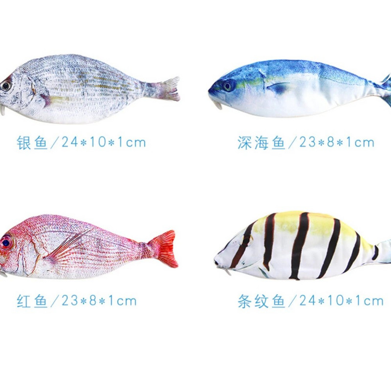Creative Fish Penālis Lielas ietilpības zīmuļi Soma Smieklīgi skolas zīmuļu futrāļi Kancelejas piederumi Kawaii zīmuļu futrālis