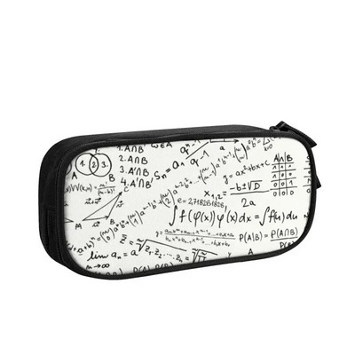 Pielāgoti fizikas vienādojumi Kawaii zīmuļu futrālis zēniem Gilrs lielas ietilpības Geek Science Math zīmuļu maisiņš Skolas piederumi