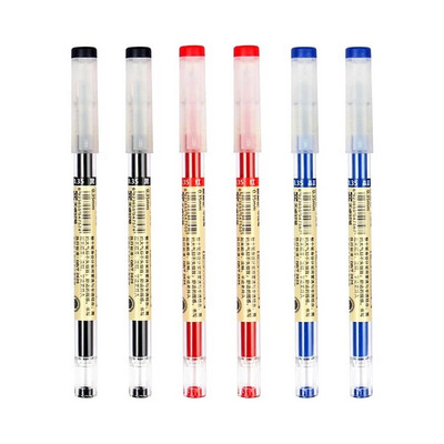 12gab/partija Japānas smalka punktveida pildspalva 0,35 mm melna zila sarkana tintes gēla pildspalva lodīšu pildspalva Skolas biroja studentu rakstīšanas kancelejas piederumi