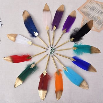 1Pcs Creative Feather Στυλό Μόδας Επιχειρηματικά Δώρα Μαθητικής Σχολής Γραφική ύλη Είδη γραφείου Αναμνηστικά Στυλό γραφής