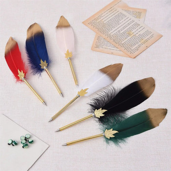 1Pcs Creative Feather Στυλό Μόδας Επιχειρηματικά Δώρα Μαθητικής Σχολής Γραφική ύλη Είδη γραφείου Αναμνηστικά Στυλό γραφής