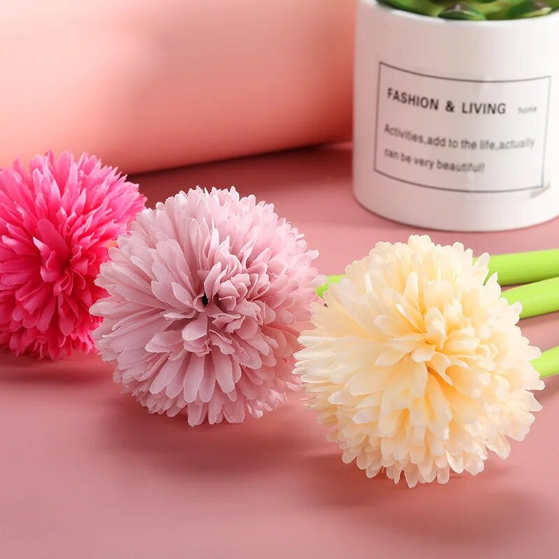 1 gabals Lytwtw`s cute ziedu gēla pildspalva biroja piederumi kancelejas piederumi Creative Sweet Pretty Lovely, mīksta pildspalva