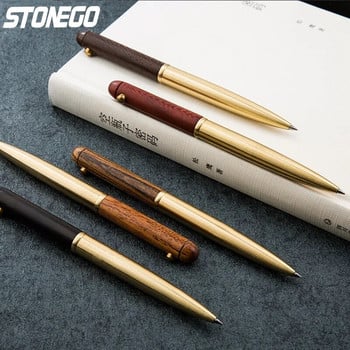 Ξύλινα αναδιπλούμενα ρολό στυλό Smooth Writing Signature Executive Business Ball Point 0,5mm Χειροποίητο Vintage στυλό δώρου