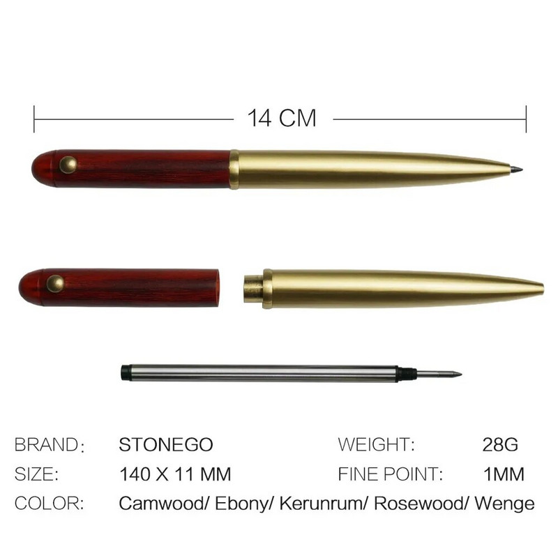 Koka izvelkamas rullīšu lodīšu pildspalvas gludas rakstīšanas paraksts Executive Business lodīšu punkts 0,5 mm, ar rokām darināta vintage dāvanu pildspalva