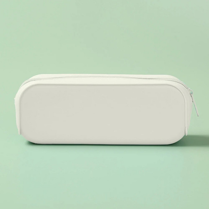 Vienkāršs silikona zīmuļu futrālis, ūdensnecaurlaidīgs lielas ietilpības pildspalvu kastīte, vienkrāsains studentu kancelejas piederumu soma Uzglabāšanas soma Skolas piederumi