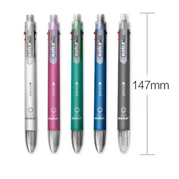 STONEGO Creative Ballpoint Pen Color Retractable Ballpoint Pen Stationery Pen 6 в 1