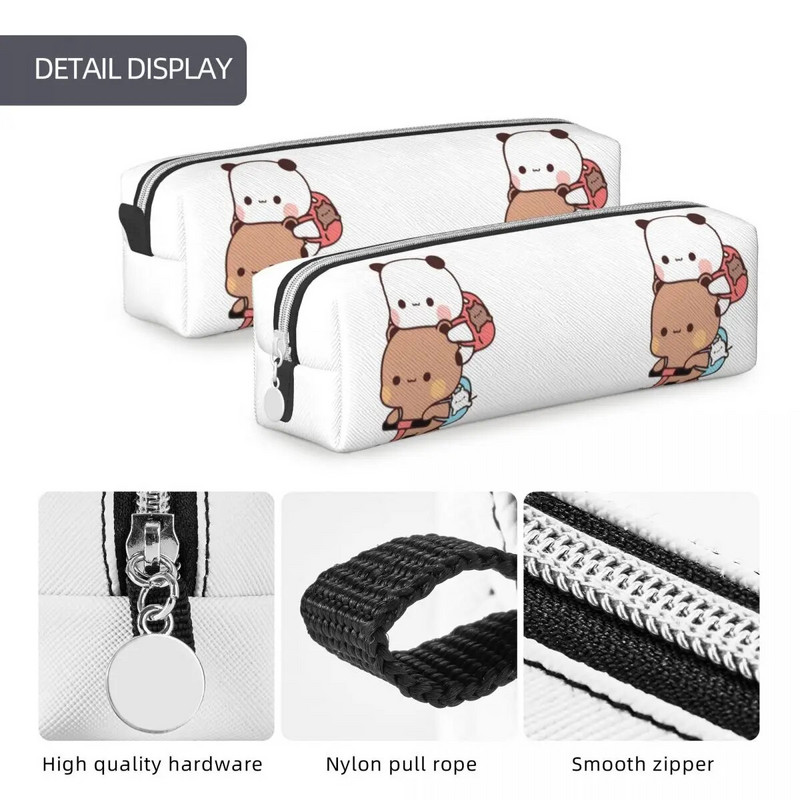Panda Bear Bubu Dudu Pencils Cute Mochi Peach Cat Pen Bag Детски ученически пособия с голям капацитет Подарък Кутия за моливи