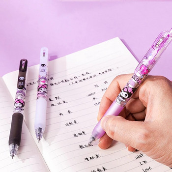 3 τεμ./Σετ Sanrio Kuromi Gel Ink Pen School Office Writing Elementary Stationery Supplies Black Gel Pens Cute Kawaii Series
