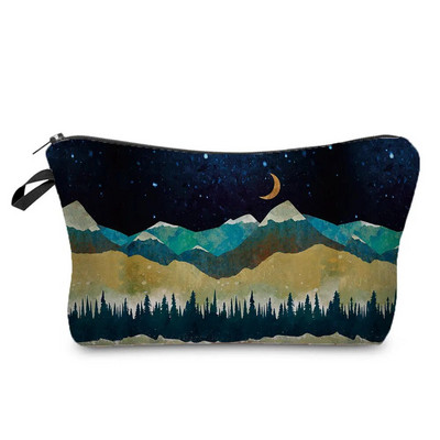 Eļļas glezna Kalnu meža apdruka Ikdienas organizators Aplauzums Soma Dāvanu Soma Penāļi Siltuma pārnese Sieviešu Kosmētikas Somas Rāvējslēdzējs