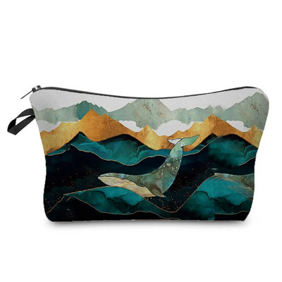 Eļļas glezna Kalnu meža apdruka Ikdienas organizators Aplauzums Soma Dāvanu Soma Penāļi Siltuma pārnese Sieviešu Kosmētikas Somas Rāvējslēdzējs