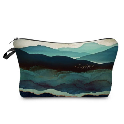 Eļļas glezna Kalnu meža apdruka Ikdienas organizators Aplauzums Soma Dāvanu Soma Penāļi Siltuma pārnese Sieviešu Kosmētikas Somas Rāvējslēdzējs