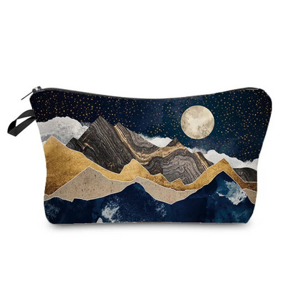 Eļļas glezna Kalnu meža apdruka Ikdienas organizators Aplauzums Soma Dāvanu Soma Penāļi Siltuma pārnese Sieviešu Kosmētikas Somas Rāvējslēdzējs