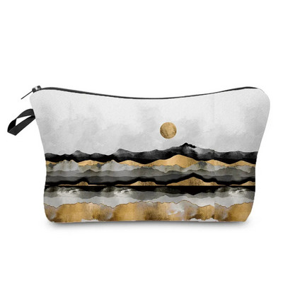 Eļļas glezna Kalnu meža apdruka Ikdienas organizators Aplauzums Soma Dāvanu Soma Penāļi Siltuma pārnese Sieviešu Kosmētikas Somas Rāvējslēdzējs