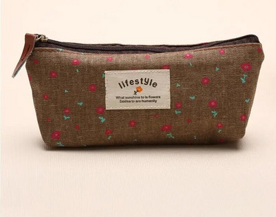 Τσάντα μολυβιού Pastoral Broken Flower Μικρή φρέσκια Zakka ποιμενικού στυλ Σπασμένο λουλούδι καμβά μαθητική μολυβοθήκη Χαριτωμένα σχολικά είδη