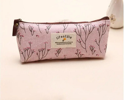 Τσάντα μολυβιού Pastoral Broken Flower Μικρή φρέσκια Zakka ποιμενικού στυλ Σπασμένο λουλούδι καμβά μαθητική μολυβοθήκη Χαριτωμένα σχολικά είδη