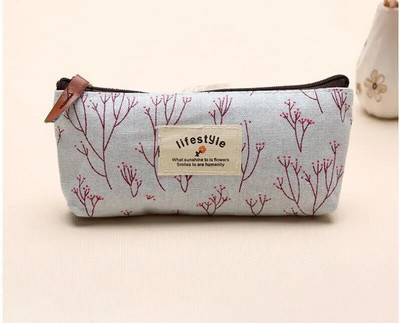 Τσάντα μολυβιού Pastoral Broken Flower Μικρή φρέσκια Zakka ποιμενικού στυλ Σπασμένο λουλούδι καμβά μαθητική μολυβοθήκη Χαριτωμένα σχολικά είδη