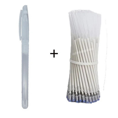 50+1tk õmbluse kaduva pliiatsi täidis valge/beež/sinine/must/punane kangavarras ristpistes, riidevabrik, kingavabrik