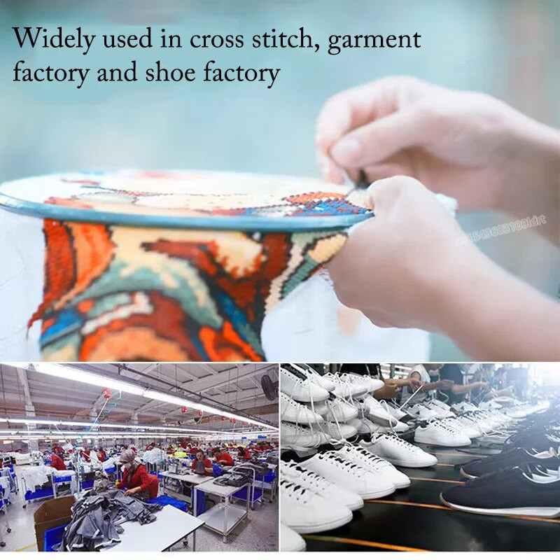 50+1tk õmbluse kaduva pliiatsi täidis valge/beež/sinine/must/punane kangavarras ristpistes, riidevabrik, kingavabrik