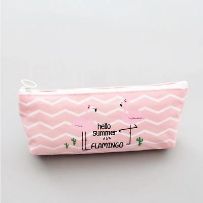 1 tk Kawaii pliiatsikarp Flamingo lõuend Kingitus Estuches kooli pliiatsikarp Pliiatsikast pliiatsikott Koolitarbed Kirjatarbed