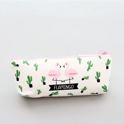1 tk Kawaii pliiatsikarp Flamingo lõuend Kingitus Estuches kooli pliiatsikarp Pliiatsikast pliiatsikott Koolitarbed Kirjatarbed