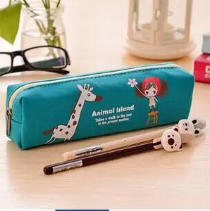 1 gabals Lytwtw`s Kawaii Girl pildspalvu zīmuļu soma Audekls skolas biroja kancelejas piederumu aplauzuma maisiņš futrāļa turētāja organizators Cute Things Gift