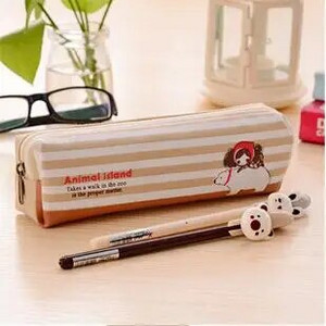 1 gabals Lytwtw`s Kawaii Girl pildspalvu zīmuļu soma Audekls skolas biroja kancelejas piederumu aplauzuma maisiņš futrāļa turētāja organizators Cute Things Gift