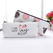 Värske armas puuviljalõuendist pliiatsitase maasika granaatõuna lukuga pliiatsikarp Suure mahutavusega koolitarbed õpilaste kirjatarbed