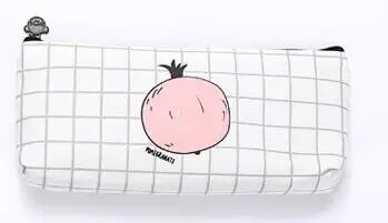 Värske armas puuviljalõuendist pliiatsitase maasika granaatõuna lukuga pliiatsikarp Suure mahutavusega koolitarbed õpilaste kirjatarbed