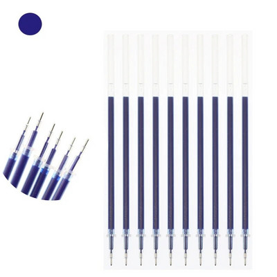 10gab / partija Neitrālas tintes gēla tintes pildspalvas rezerves daļas Labas kvalitātes melna uzpilde zila sarkana 0,5 mm (adatas caurule / lodes stils) biroja un