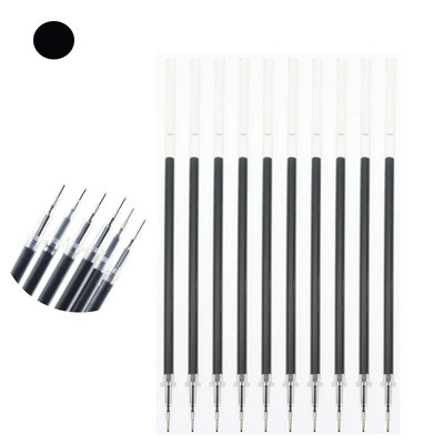 10gab / partija Neitrālas tintes gēla tintes pildspalvas rezerves daļas Labas kvalitātes melna uzpilde zila sarkana 0,5 mm (adatas caurule / lodes stils) biroja un