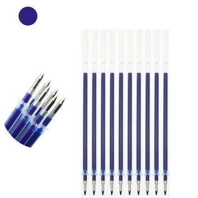 10gab / partija Neitrālas tintes gēla tintes pildspalvas rezerves daļas Labas kvalitātes melna uzpilde zila sarkana 0,5 mm (adatas caurule / lodes stils) biroja un