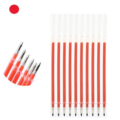10gab / partija Neitrālas tintes gēla tintes pildspalvas rezerves daļas Labas kvalitātes melna uzpilde zila sarkana 0,5 mm (adatas caurule / lodes stils) biroja un