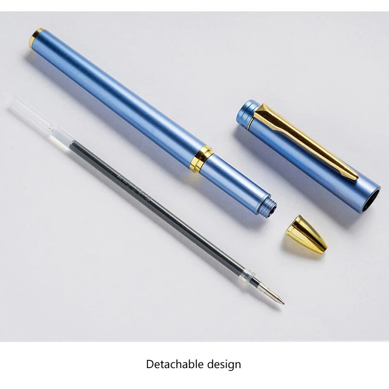 2Gb Lielas ietilpības neitrāla gēla pildspalva Signature Pen Student Pildspalva uz ūdens bāzes 0,5 MM melna tintes pildspalva SCHOOL Biroja kancelejas piederumi