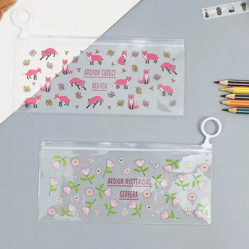 1Pc Cute Cartoon Fox Rabbit Flower μολυβοθήκη Σχολική τσάντα μολυβιού για κορίτσια Σχολικά είδη γραφικής ύλης