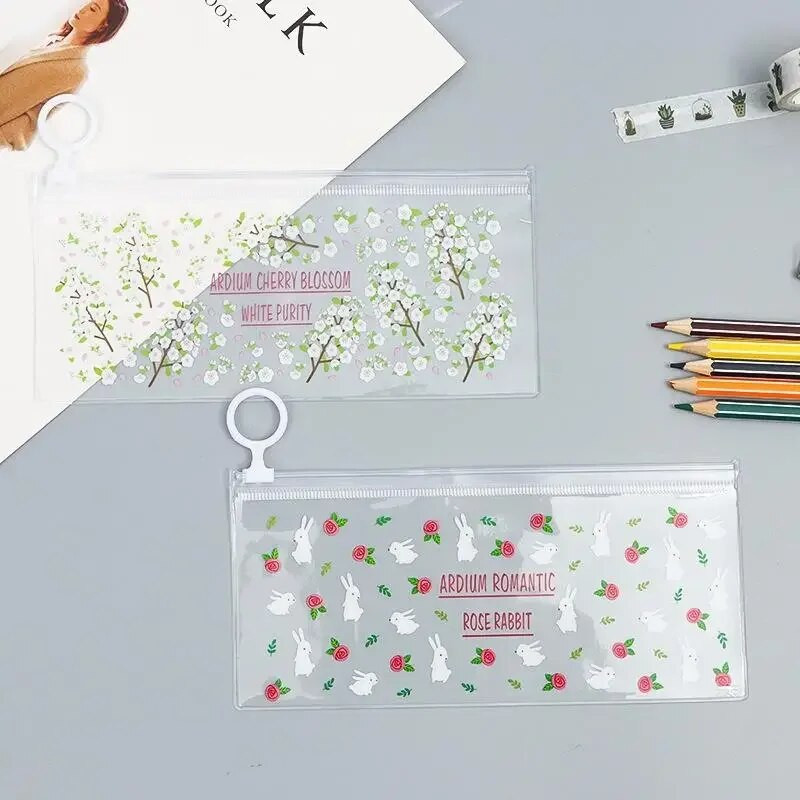 1 Gb jauka multfilma Lapsas truša ziedu penālis Skolas zīmuļu soma meiteņu rakstāmpiederumiem skolas piederumiem