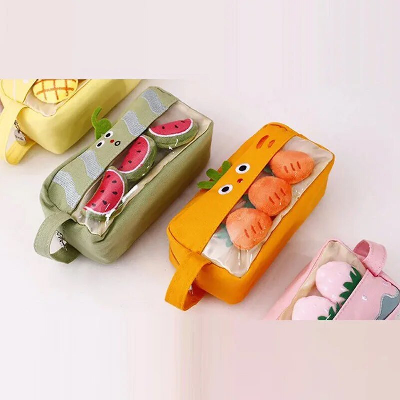 Rozā plīša Kawaii zīmuļu futrālis Mīļš, jauks zīmuļu futrālis meitenēm Studentu zīmuļu soma Kancelejas preces Penālis Pildspalvu soma Skolas piederumi