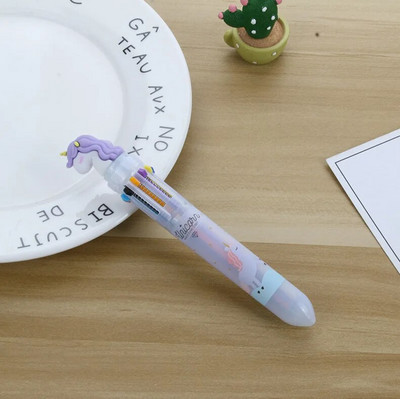 10 Χρώματα Cute Cartoon Ballpoint Στυλό Dinosaur Kawaii Πολύχρωμο Gel στυλό για γράψιμο Σχολικά είδη Γραφική γραφική ύλη Αξεσουάρ γραφείου
