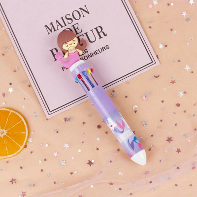 10 Χρώματα Cute Cartoon Ballpoint Στυλό Dinosaur Kawaii Πολύχρωμο Gel στυλό για γράψιμο Σχολικά είδη Γραφική γραφική ύλη Αξεσουάρ γραφείου
